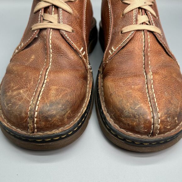 Dr. Martens Men\'s 11 Brown Leather Casual Oxfords Shoes Round Toe Lace Up main image 10